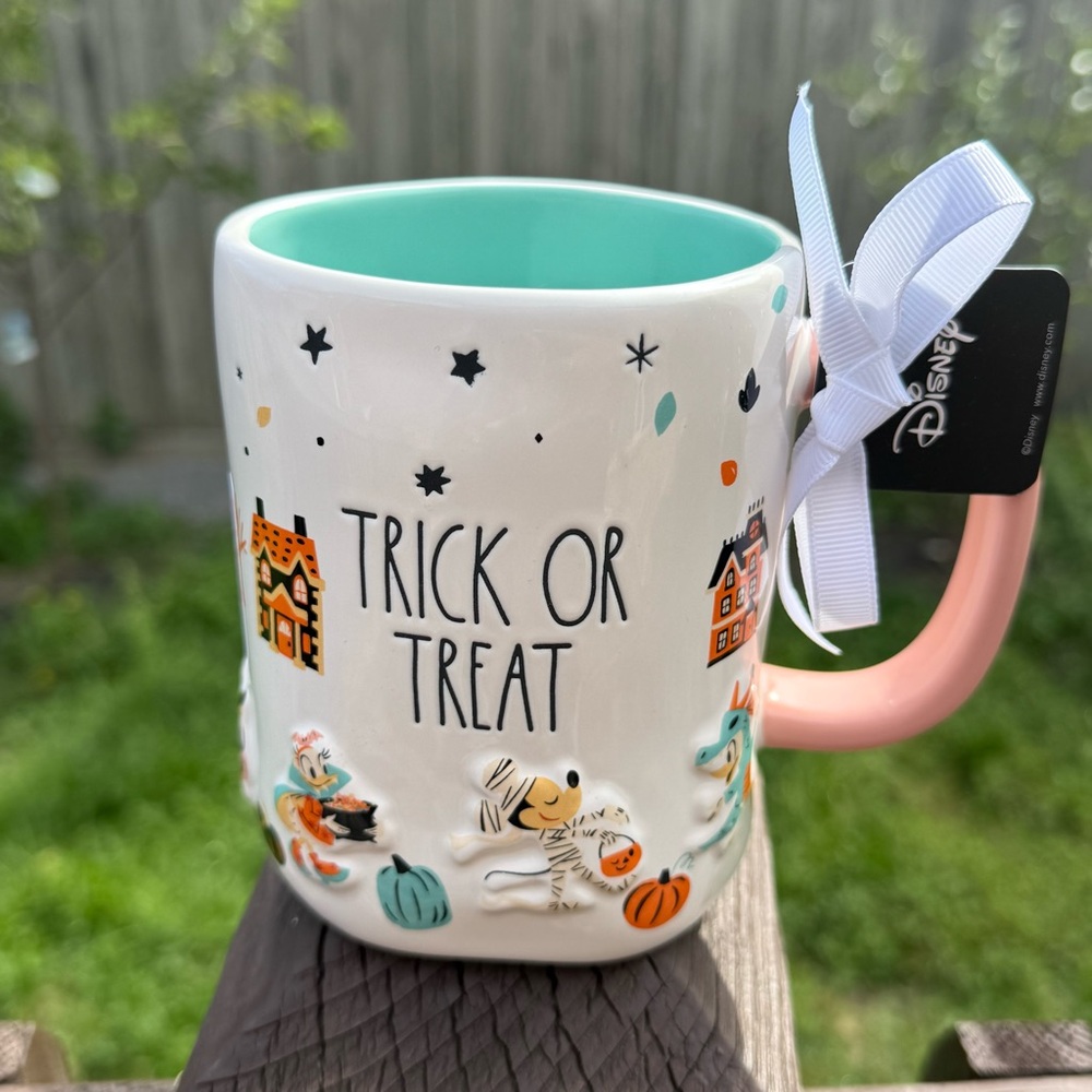 New Rae Dunn Disney Mickey Mouse “Trick Or Treat” Halloween Mug